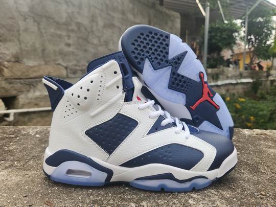 (image for) Air Jordan 6 Retro Olympic CT8529-164 Shoes White Navy-15